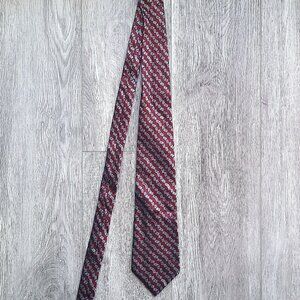 burgundy & silver tie by croft & barrow